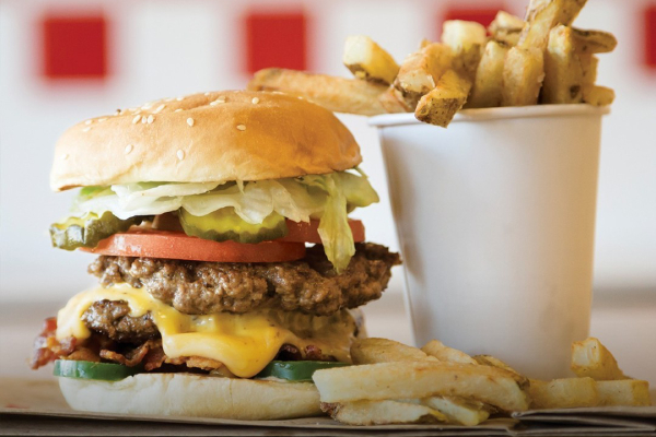 burger and fries