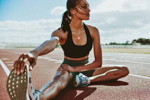 girl stretching